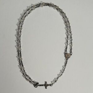 Rosary Elegant Silver Cross